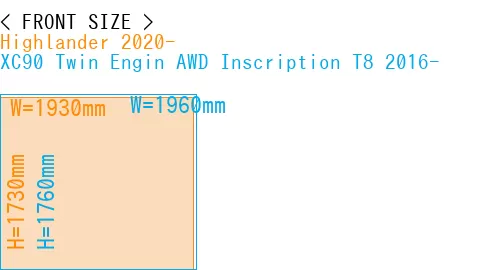 #Highlander 2020- + XC90 Twin Engin AWD Inscription T8 2016-